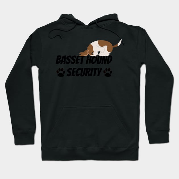 Basset Hound Security - Dog Quote Hoodie by yassinebd